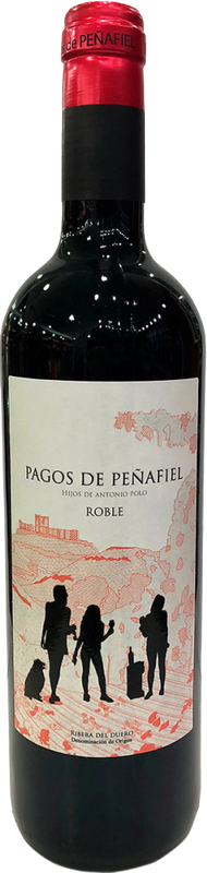 Bottiglia di Pagos de Peñafiel Roble Ribera del Duero DO di Bodegas Hijos de Antonio Polo