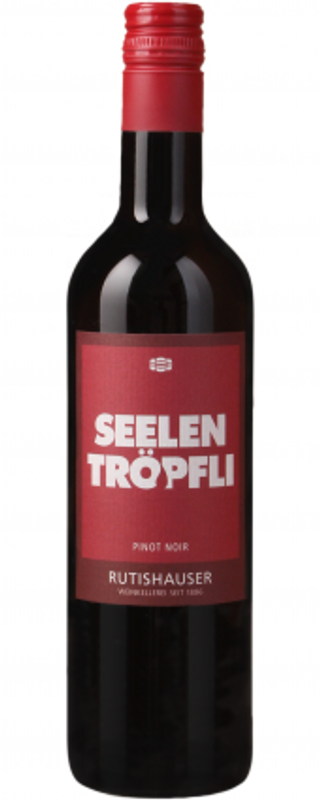 Bottiglia di Seelentropfli Weinfelden Thurgau AOC Pinot Noir di Rutishauser-Divino