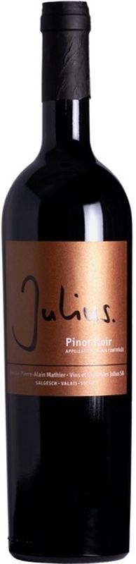 Bottiglia di Pinot Noir du Valais AOC Barrique di Vins&Vignobles Julius SA