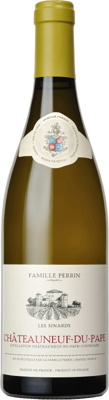 Bottiglia di Les Sinards Blanc Châteauneuf-du-Pape AOC di Famille Perrin