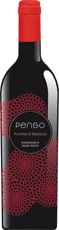 Flasche Penso Primitivo di Manduria DOP von Vinicola Mediterranea