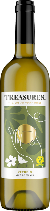 Bottiglia di Verdejo Vino de España Vegan di Treasures