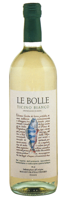 Image of Fratelli Matasci Le Bolle Bianco Merlot Ticino DOC - 75cl - Tessin, Schweiz bei Flaschenpost.ch