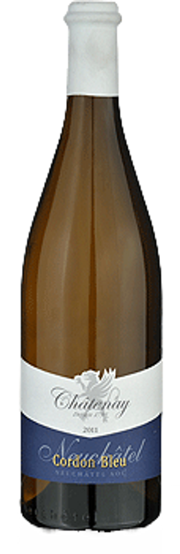 Bottiglia di Neuchatel AOC Cordon bleu non filtre di Caves Châtenay-Bouvier