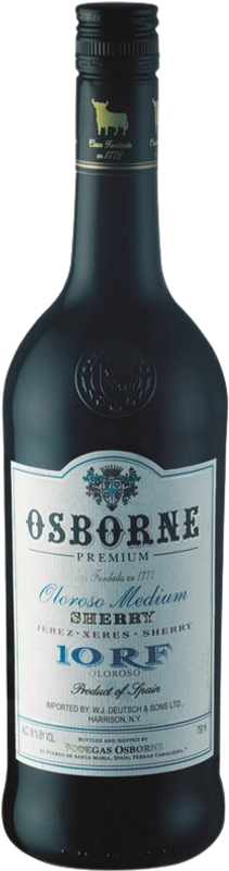 Bottle of Sherry Osborne Medium Dry Oloroso 10 RF from Osborne