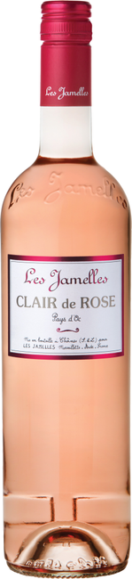 Image of Les Jamelles Clair de Rose Pays d'Oc IGP - 75cl - Midi - Languedoc-Roussillon, Frankreich bei Flaschenpost.ch