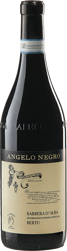 Bottiglia di Bertu Barbera d'Alba DOC di Angelo Negro