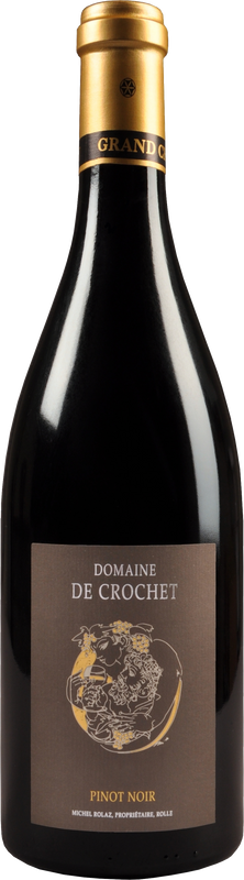 Bottiglia di Domaine de Crochet Pinot Noir Etikette Hans Erni Grand Cru di Charles Rolaz / Hammel SA