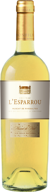 Bouteille de Château l'Esparrou Muscat de Noël de Bonfils