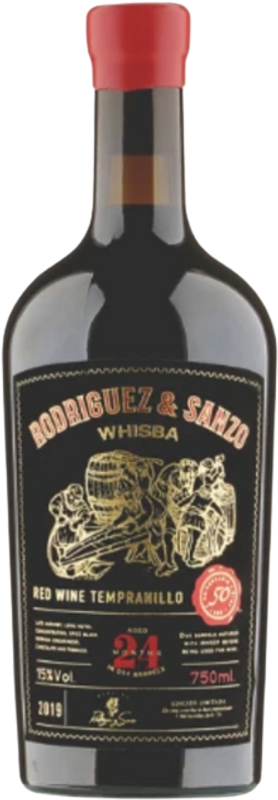 Bottle of Tempranillo aged 24 months in Whisky barrels IGP from Rodríguez Sanzo