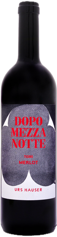 Flasche Dopo Mezzanotte Merlot del Ticino DOC von Cantina Urs Hauser