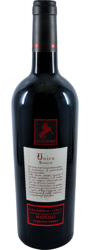 Bouteille de Unico Senator IGP Calabria Rosso de Senatore Vini