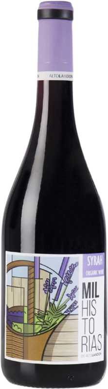Bottle of Mil Historias Syrah Natural Wine DO from Viñedos y Bodega Altolandon