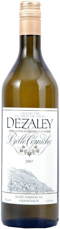 Bouteille de Dezaley Belle Corniche Lavaux de Alain Parisod