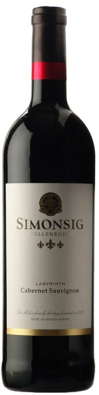 Bottle of Labyrinth Cabernet Sauvignon from Simonsig Estate