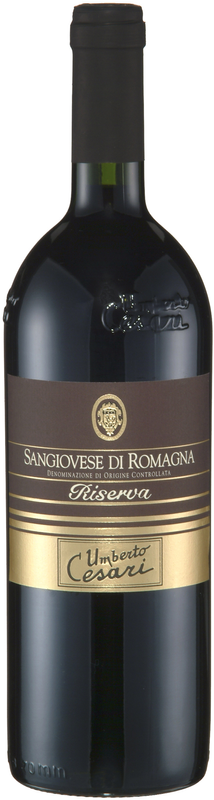 Bottle of Sangiovese di Romagna DOC Riserva from Umberto Cesari