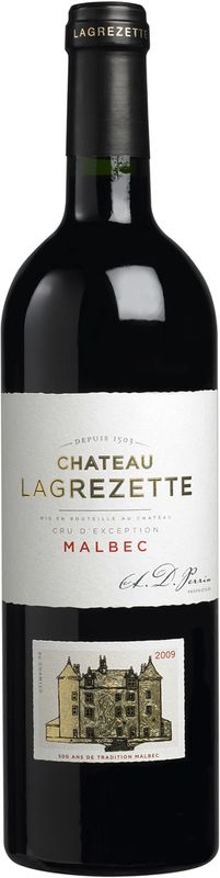 Flasche Malbec Chateau Lagrezette von Domaine Lagrezette