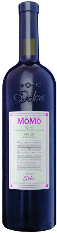 Flasche Merlot del Mendrisiotto Ticino DOC Momo von Angelo Delea