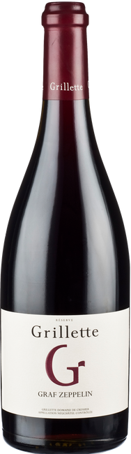 Image of Grillette Domaine De Cressier Graf Zeppelin Reserve Pinot Noir Neuchatel AOC - 75cl - Neuenburg, Schweiz bei Flaschenpost.ch