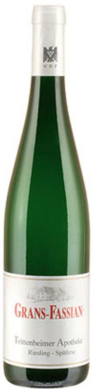 Flasche Riesling Spatlese Goldkapsel Trittenheimer Apotheke von Weingut Grans-Fassian