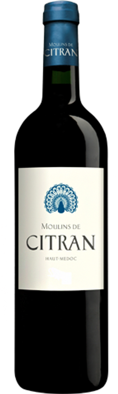 Bottiglia di Moulins De Citran 2ème Vin Haut Medoc AOC di Château Citran