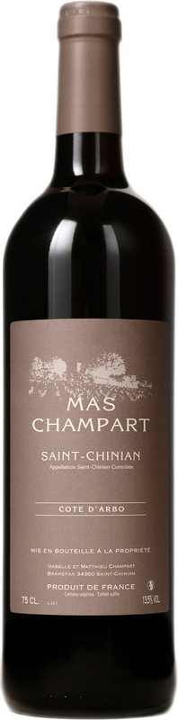 Flasche Cote d'Arbo Mas Champart St. Chinian AOC von Isabelle & Matthieu Champart