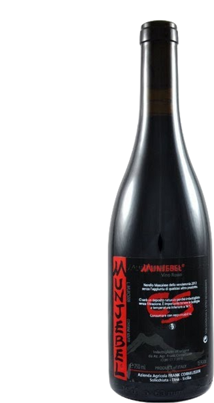 Bouteille de Munjebel Rosso de Frank Cornelissen