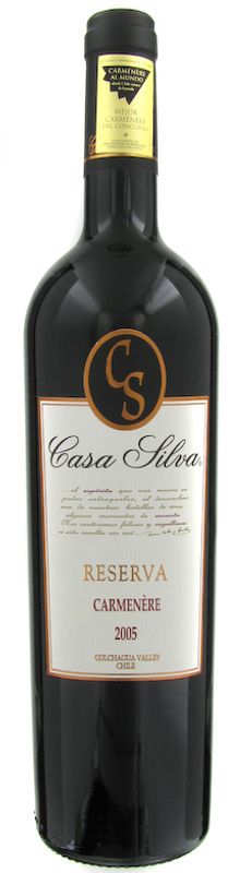 Bottle of Carmenere Reserva from Casa Silva