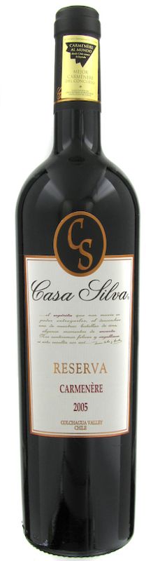 Bouteille de Carmenere Reserva de Casa Silva