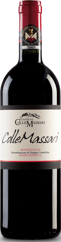 Flasche Montecucco Rosso Riserva DOC von Castello Colle Massari