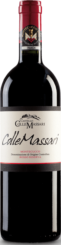 Bottiglia di Montecucco Rosso Riserva DOC di Castello Colle Massari