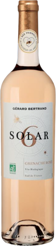 Bottle of Solar 6 Grenache Rosé IGP from Gérard Bertrand