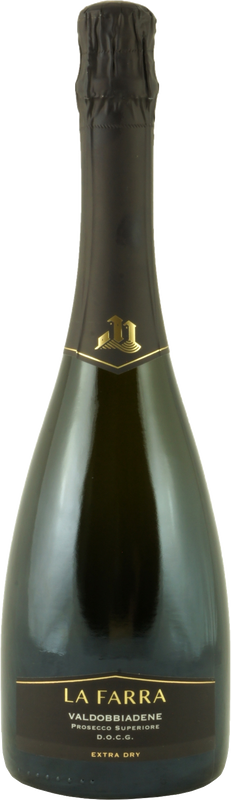 Bottle of Prosecco di Valdobbiadene Superiore DOCG Rive di Farra di Soligo Millesimato extra dry from La Farra di Nardi & Figli