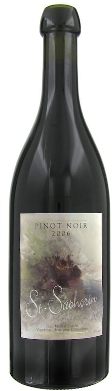 Bottle of St. Saphorin Pinot-Noir AOC from Jean-Michel Conne