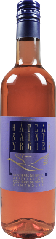 Bottle of Costières de Nîmes Rosé from Château Saint Cyrgues