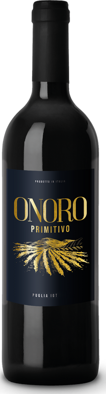Flasche Onoro Primitivo Puglia IGT von Onoro