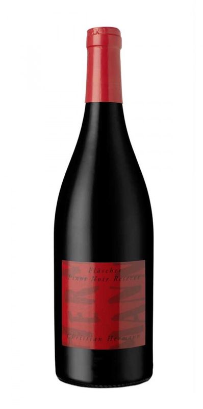 Bottiglia di Fläscher Pinot Noir Reserve di Christian Hermann