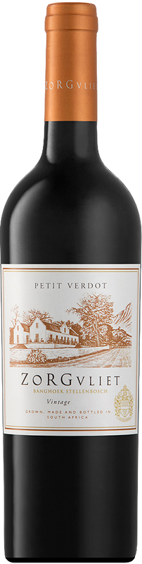 Bottle of Petit Verdot from Zorgvliet