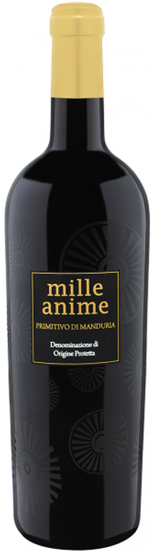 Bottle of Mille Anime Primitivo di Manduria DOP from Vinicola Mediterranea