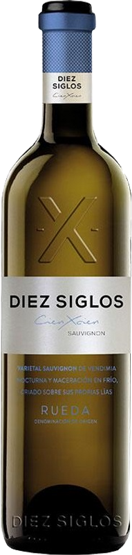 Bottle of Sauvignon Blanc Rueda DO from Bodegas Diez Siglos de Verdejo