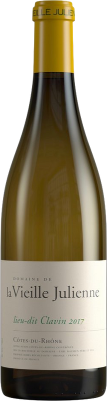 Bottle of Côtes du Rhône Blanc Lieu-dit Clavin from Domaine de la Vieille Julienne