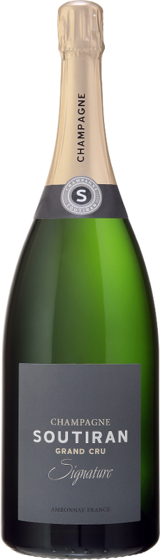 Bottiglia di Champagne Signature Brut Grand Cru Ambonnay di Alain Soutiran