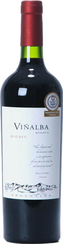 Bottle of Viñalba Malbec Reserva from Viñalba
