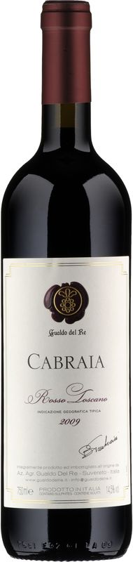 Bottle of Cabraia IGT Rosso Toscano from Azienda Agricola Gualdo del Re