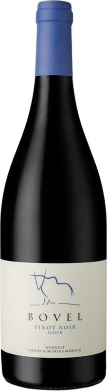 Flasche Fläscher Pinot Noir Bovel von Weingut Daniel & Monika Marugg