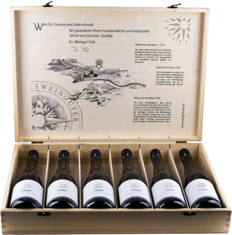 Flasche Erste Lagen Kiste Kremstal 6er Set von Weingut Türk