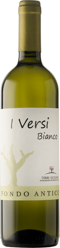 Flasche I Versi Bianco Terre Siciliane IGT von Fondo Antico