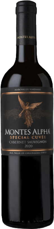 Bottiglia di Montes Alpha Special Cuvée Cabernet Sauvingon di Bodegas Montes