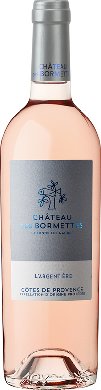 Bouteille de Côtes de Provence Rosé AOP L'Argentière de Château des Bormettes