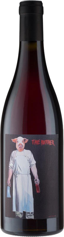 Bottiglia di The Butcher Pinot Noir di Weingut Johann Schwarz